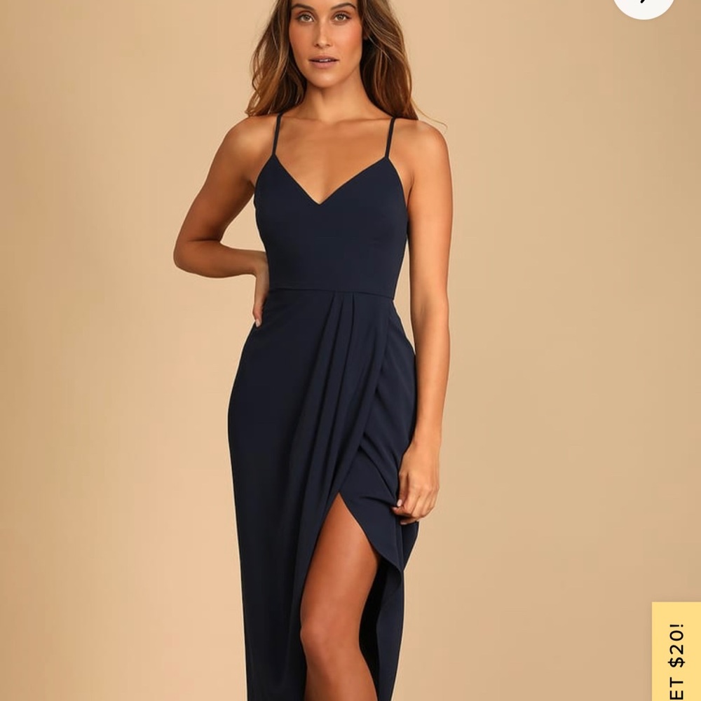 Navy midi  dress